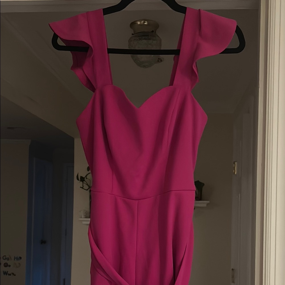 Elegant Pink Sleeveless Dress